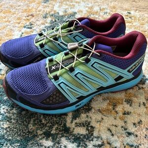 Salmon X Scream women’s multicolored Trail shoes. Excellent condition! Size 9.